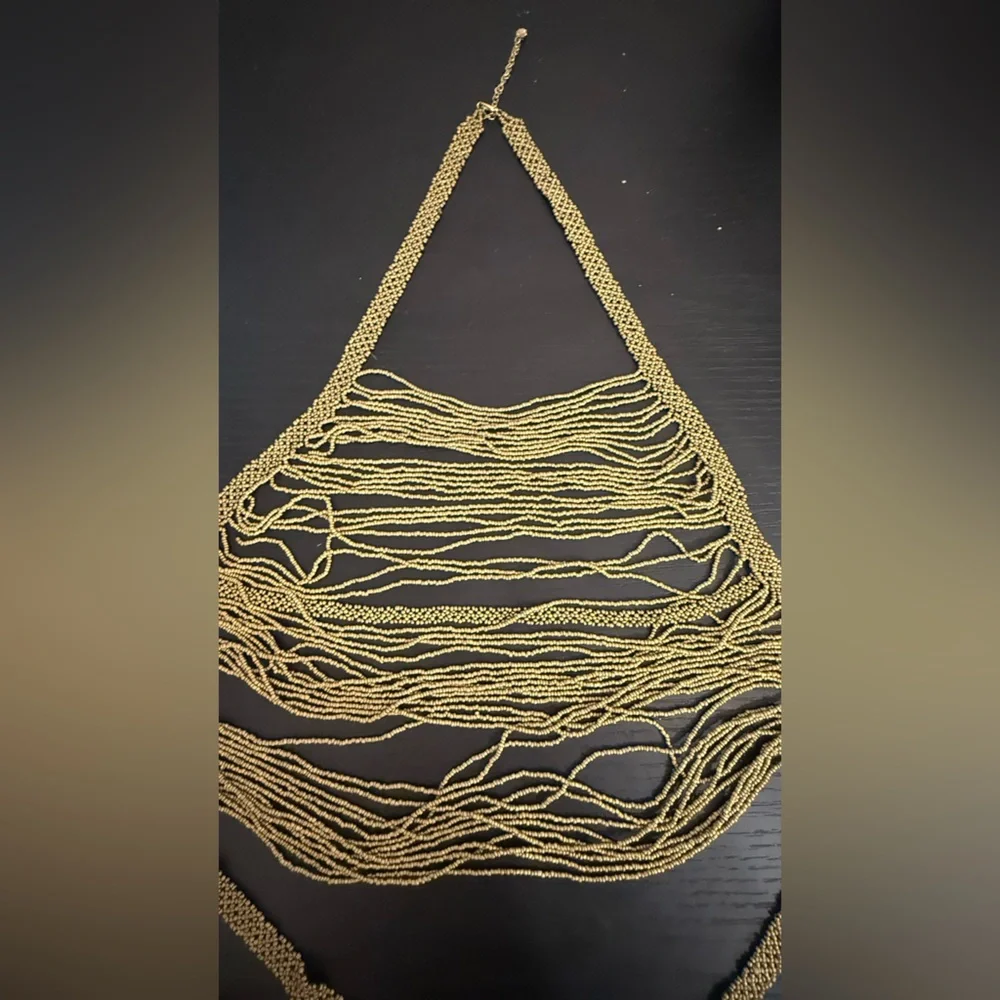 Free people body chain. | I love your way gold chain top - Picture 3 of 4